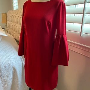 Laundry by Shelli Segar, Beautiful red, bell sleeve dress